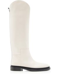 Jil Sander - Leather Knee-high Boots - Lyst