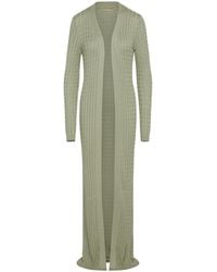 AYA MUSE - Mira Cable-knit Silk-blend Cardigan - Lyst