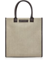 structured canvas tote