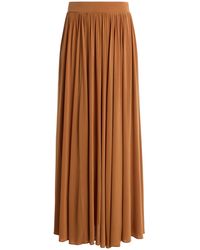 Zimmermann - Gathered Crepe Maxi Skirt - Lyst