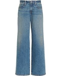 SLVRLAKE Denim - Mica Mid-rise Wide-leg Jeans - Lyst