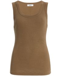 Agolde - Poppy Cotton-Blend Tank Top - Lyst