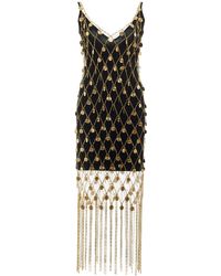 Rabanne - Embellished Metal Net Midi Dress - Lyst