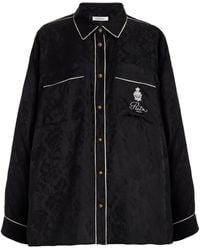 FRAME - X Ritz Silk Pajama Shirt - Lyst