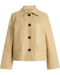 TOTEME - Bonded Leather Car Jacket - Lyst