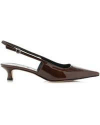 Aeyde - Catrina Metallic Patent Leather Slingback Pumps - Lyst