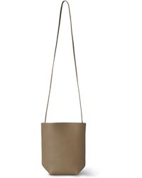 The Row - Park N/S Leather Crossbody Bag - Lyst