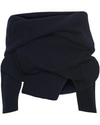 A.W.A.K.E. MODE - Off-The-Shoulder Wool Sweater - Lyst