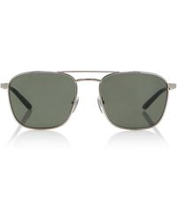 Gucci - Aviator-Frame Metal Sunglasses - Lyst