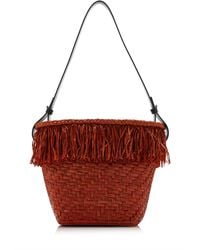 Proenza Schouler - Fringed Raffia Bucket Bag - Lyst
