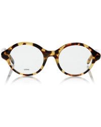 Loewe - Epsilon Slim Round-Frame Acetate Glasses - Lyst