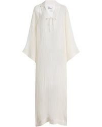 Lisa Marie Fernandez - Linen-Blend Maxi Tunic Caftan - Lyst
