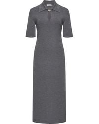 Jil Sander - Virgin Wool Polo Dress - Lyst
