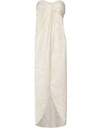 Johanna Ortiz - Graceful Satin-Jacquard Longline Top - Lyst