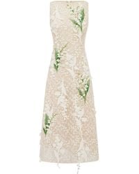 LEO LIN - Cleo Embellished Lace Midi Dress - Lyst