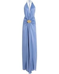 Silvia Tcherassi - Exclusive Aiko Gathered Satin Maxi Dress - Lyst