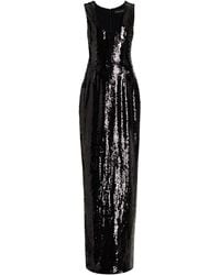 Brandon Maxwell Everly Sequined Gown - Black