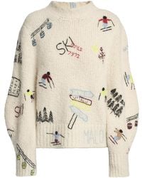 Malo - Origins Embroidered Cashmere Crewneck Sweater - Lyst