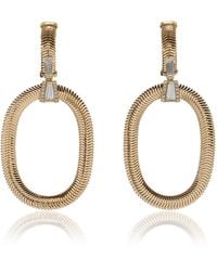 Nikos Koulis - Feelings 18k Yellow And White Gold Diamond Earrings - Lyst