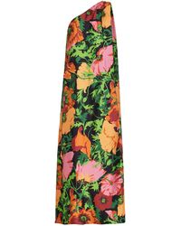 La DoubleJ - Roy Floral Silk Maxi Dress - Lyst