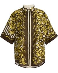 ALÉMAIS - Mona Printed Hemp Shirt - Lyst
