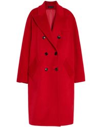 Sergio Hudson - Oversized Double-Breasted Wool-Cashmere Coat - Lyst