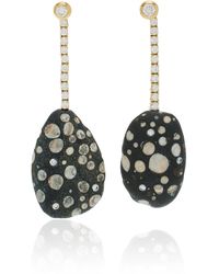 CVC Stones - Speckles One-of-a-kind 18k Yellow Gold Diamond Earrings - Lyst