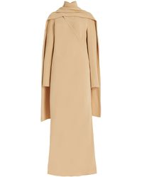 The Row - Pascal Scarf-neck Silk Gown - Lyst