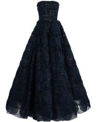 Carolina Herrera - Embellished Tulle Ball Gown - Lyst