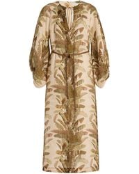 Zimmermann - Ascension Linen Tunic Midi Dress - Lyst