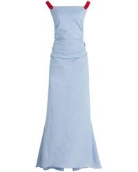 Rosie Assoulin - Exclusive Just A Small Gathering Linen-Blend Gown - Lyst