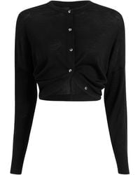 KHAITE - Finn Cropped Merino-Wool Cardigan - Lyst