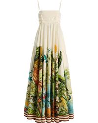 ALÉMAIS - Toucan Tango Organic Cotton Midi Dress - Lyst