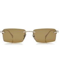 Gucci - Square-Frame Metal Sunglasses - Lyst