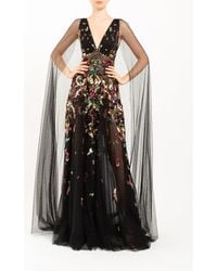 Zuhair Murad Synthetic Taffeta Off-the-shoulder Gown in Black Womens Clothing Dresses Formal dresses and evening gowns 