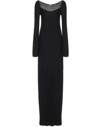 Adam Lippes - Embroidered Tea Length Cocktail Dress With Hand Pleated Insets - Lyst