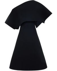 A.W.A.K.E. MODE - Asymmetric Big Collar Mini Dress - Lyst