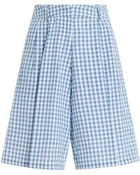 All That Remains - Juliette Gingham Seersucker Cotton Culottes - Lyst