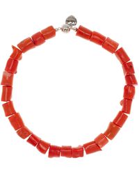 Julietta - Coral Beaded Necklace - Lyst