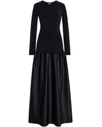 FFORME - Catrin Flared Satin Dress - Lyst