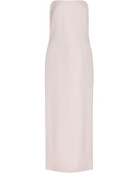 Delpozo - Satin Crepe Maxi Dress - Lyst