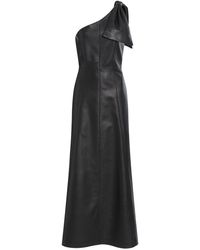 Chloé - Asymmetric Leather Maxi Dress - Lyst