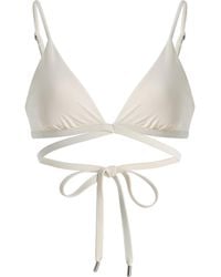 Jonathan Simkhai - Harlen Tie-Front Bikini Top - Lyst