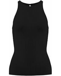 Carolina Herrera - Signature Silk-Cotton Tank Top - Lyst