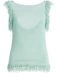 Paris Georgia Basics - Fringe Cotton Top - Lyst