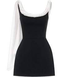 Montsand - Cotton-Blend Scarf-Back Mini Dress - Lyst