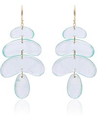 Ten Thousand Things - Small Totem 18k Yellow Gold Aquamarine Earrings - Lyst