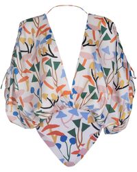 Leal Daccarett Anguila Printed Bodysuit - Multicolour