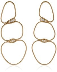 Fernando Jorge - Fluid Medium 18k Yellow Gold Diamond Chain Earrings - Lyst