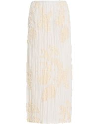 Kallmeyer - Esse Plisse Cotton-Blend Maxi Skirt - Lyst